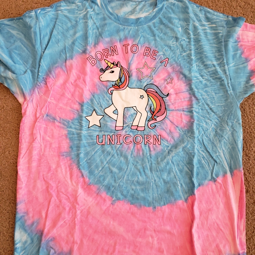 Tyedye unicorn shirt
